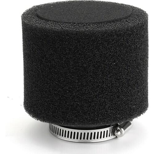 New Black 35mm Cleaner Straight Neck Motorcycle Sponge Air Filter