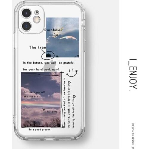 Official Original Transparent Soft Case for Apple iPhone 11 12 13 Pro MAX SE 2020 XR XS X 6 6s 7 8 Plus Shockproof Phone Cover