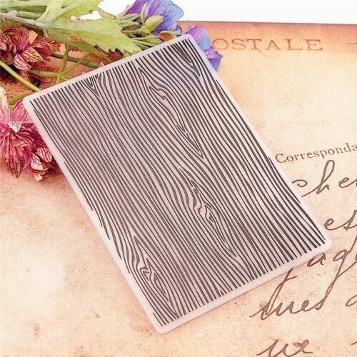 10.5x14.8 Wood grain Embossing folders Plastic bump Scrapbooking DIY Template Fondant indentation Cake Photo Album Card Make