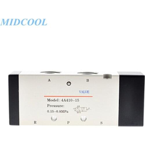 Air Valve Pneumatic 4A 4A400 Series (5/3, 5/2 way) 4A410 4A420 4A430 Single / Double Air Control