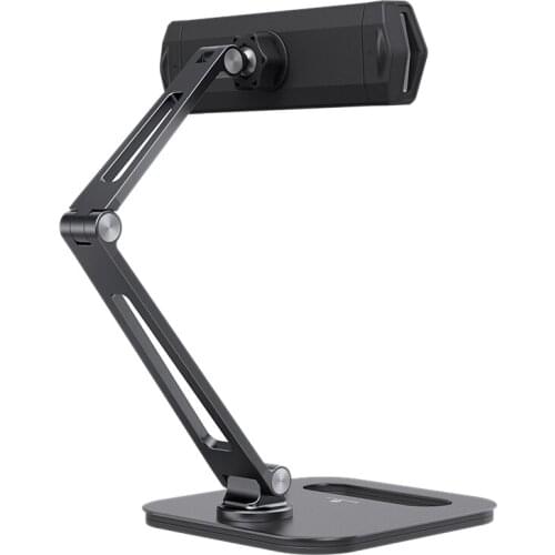 BONERUY Cell Phone Stand Adjustable Height 360 Degree Rotating Desktop Stand For Iphone, Ipad, Tablet (4-13 Inches)