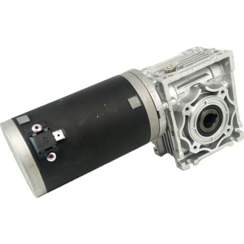 Hollow Shaft Low Rpm Dc Motor 12V 24V 400W 500W Worm Gear
