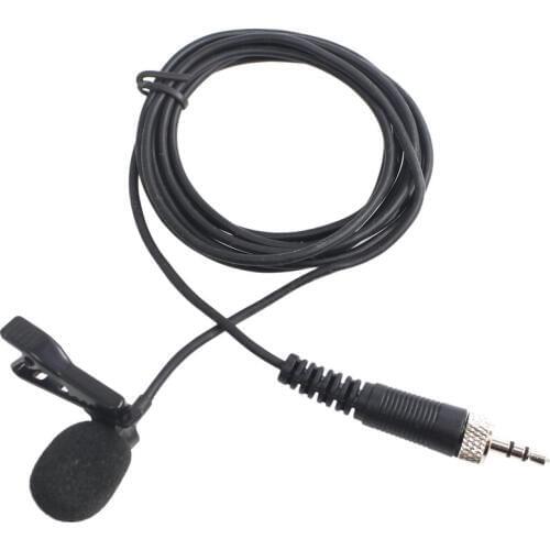 Professional Lavalier Lapel Tie Clip Cardioid Condenser Microphone For EW100 series Wireless BodyPack Transmitter 3.5mm Lockable