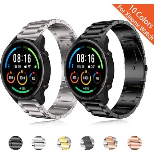 For Xiaomi Mi watch 22mm Stainless Steel Strap Replacement Band color sports edition Strap for Mi Watch Color Watchbands