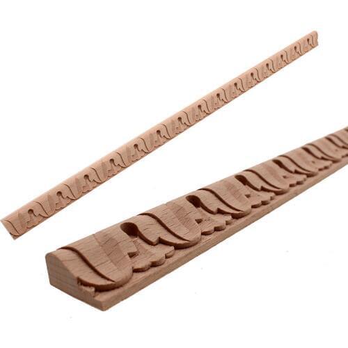 RUNBAZEF Practical Boutique Exquisite Classic Rubber Wood Carved Applique Retro Furniture Craft Vintage Home Decor Color