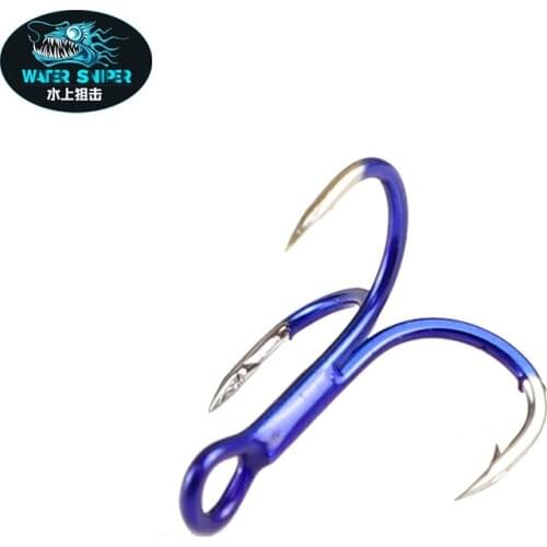 Treble Fishing Hooks 3X High Carbon Steel #4 #6 #8 #10Fishing Hook Overturned Hooks For Bass Fish Tackle Tools