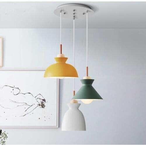 Modern stone color cord light creative pendant lights lustres para quarto lamparas de techo colgante moderna luzes de teto