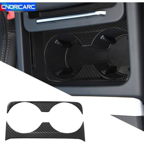 Car Styling Center Console Water Cup Holder Frame Decoration Cover Trim For Audi Q5 2018-20 Stainless Steel Interior Accessories