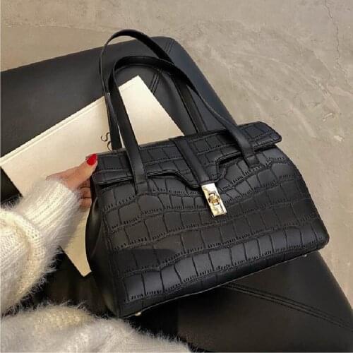 Luxury Designers Crocodile Pattern Handbag Women High Quality PU Leather Tote Bag Girl Retro Shoulder Bag Lady Fashion Waist Bag