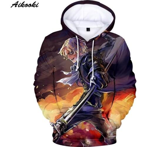 Aikooki Anime 3d Sweatshirts Men/Women Hoodies With Hat 3D Print Unisex Autumn Winter Loose Thin Hooded Hoody Tops 3d Coats
