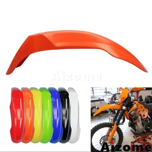 Universal Enduro Front Fender Motocross ABS Plastic Mudguard For MX SXF SX XCW XC EXC XCF Orange Off Road Front Mud Guard