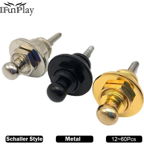 80Pcs Guitar Strap Lock Schaller-Style Straplock Endpin Button for Acoustic Electric Bass Guitarra Accessories