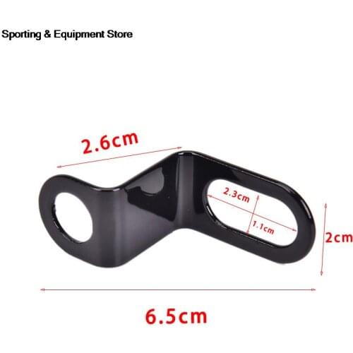 1 Pair Universal Bicycle Motorcycle Relocation Rear Turn Signal Light Holder Metal Bracket Indicator Stand Black