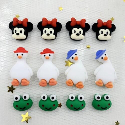 20PCS Cute animal shape resin flat back DIY scrapbook resin handicraft hairpin decoration flat back resin
