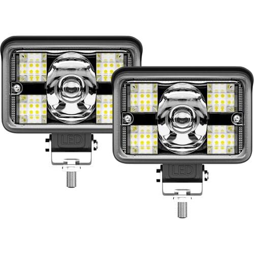 3 Inch 70w Car LED Light Bar Lens Fog Light Truck Motorcycle Headlight Two-color Spotlight Work Light Led Driving Lights