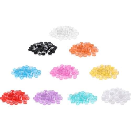 50pcs Makeup Eyeshadow Blusher Jars Lip Balm Cosmetic Container Storage Case