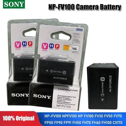 Sony Original 6.8v NP-FV100 NPFV100 NP FV100 3700mah Lithium Rechargeable Battery FV30 FV50 FV70 FP50 FP90 FP91 FH50 Camera Cell