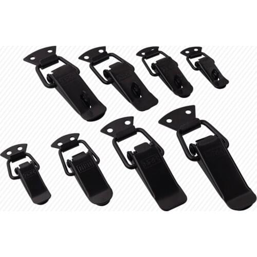 Black Buckle Door Lock Buckle Vintage Door Lock Buckle Car Bumper Buckle Box Nose Cabinet Fixed Hardware