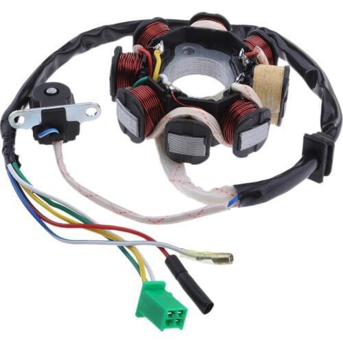 Motorcycle Magneto Stator Ignition Generator 8 Pole Coil For GY6 125cc 150cc