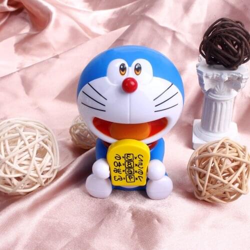 Kawaii Doraemon with Memory Bread PVC Action Figure Model Toys Blue Cat Doraemon Anime Figure Dolls Cake Deco Gift for Kids