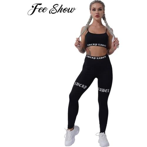 Summer Sport Outfits Yoga Set Gym Suit Tracksuits Sportswear Womens Push Up Sport Bra Top and Running Workout Pants Activewear