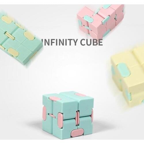 Stress Relief Infinity Cube Mini Speelgoed Finger Fidget Squeeze Antistress Cube Toys For Children Adults