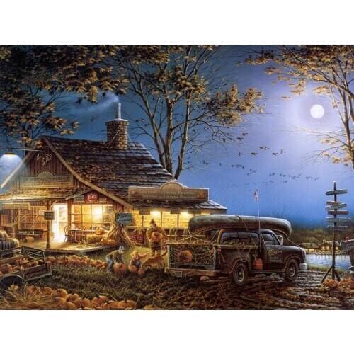 Good harvest Handmade Needlework Sets For Embroidery kits DIY Cross Stitch Kits Crafts 14CT Unprinted Home Decor wall Arts