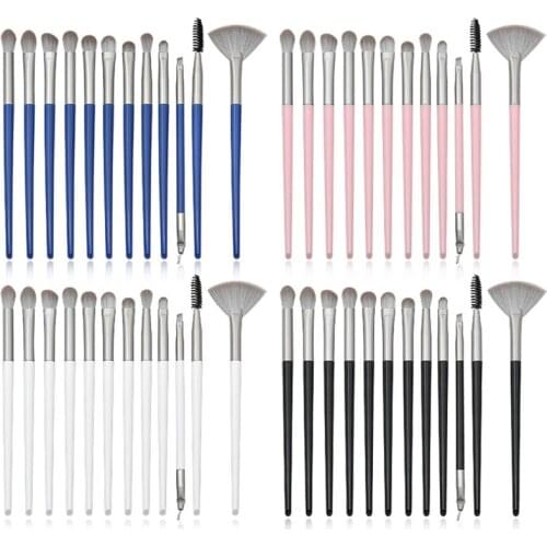 12 PCS Makeup Brushes Set Beauty Tools Professional Eye Shadow Brush Eyebrow Brush Foundation Brush Cosmetic Makeup Tool