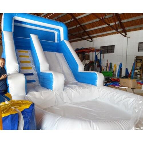 New style inflatable bounce climbing wall with swimming pool