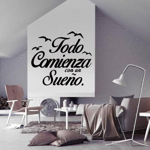 Drop Shipping Quotes Decal Removable Vinyl Mural Poster For Babys Rooms Wall Decoration Murals