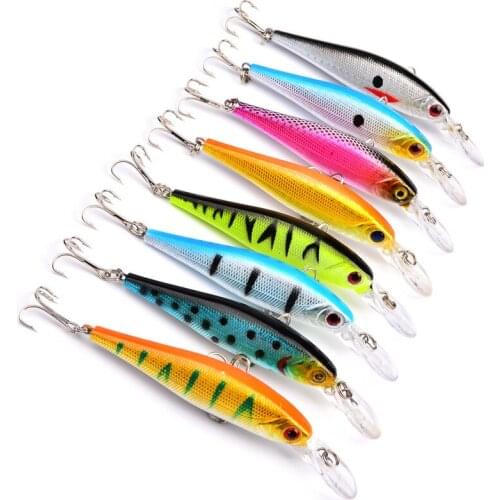 1PCS Minnow Fishing Lure 10cm 9.4g Topwater Hard Bait Wobbler Jig Bait Crankbait Carp Striped Bass Pesca Fishing Tackle SwimBait