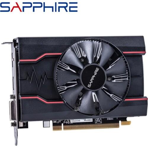 SAPPHIRE RX550 4GB Graphics Cards GPU Original AMD Radeon RX 550 GDDR5 Video Cards Desktop PC Computer Game Map PCI-E X16 Used