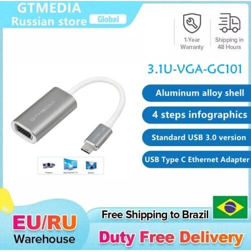 USB Type C Ethernet Adapter Network Card USB Type-C To RJ45 10/100Mbps Lan Internet Cable For MacBook PC Windows XP 7 8 10