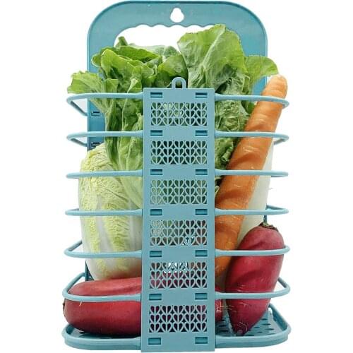 Chicken Vegetable Basket Folding Veggie Hanging Feeder for Hens Chicken Coop