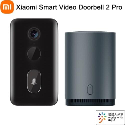 Xiaomi Smart Video Doorbell 2 Pro 2K HD Wide Angle Visual Intercom WiFi Doorbell PIR Motion Detection for Home Door Bell Camera