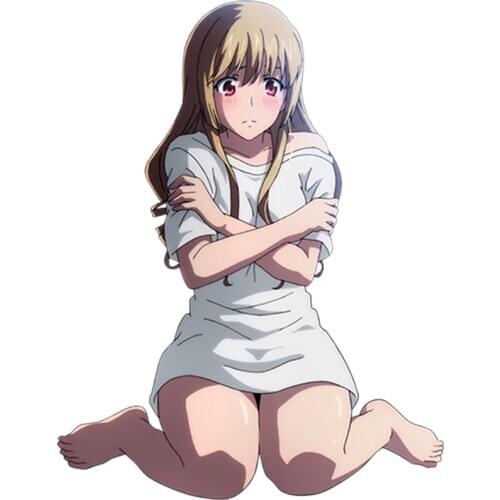 3D Sexy Girl Anime Strike The Blood Aiba Asagi Vinyl Car Motorcycle Wrap Beauty Decals PVC Accessories