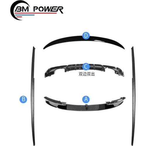 High Quality Golss Black Water Carbon Print 3 Series F30 MP Body Kit for 3 Series F30 MP Front Lip Rear Diffuser and Rear Wing