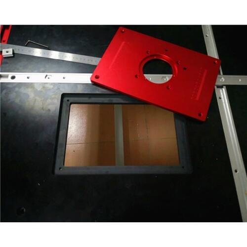 High Quality Universal Router Table Insert Plate Aluminium Alloy For DIY Woodworking Engraving Machine 200x300x10mm