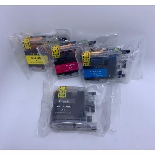 YOTAT 1set Compatible ink cartridge LC127XL LC127 LC125 for Brother DCP-J4110DW MFC-J4410DW MFC-J4510DW MFC-J4610DW MFC-J4710DW