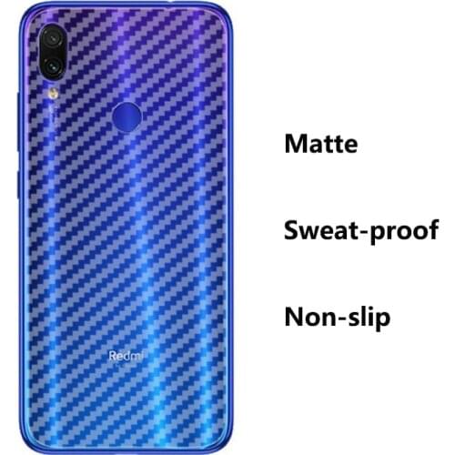 For Xiaomi Redmi Note 10 Pro 10S 9 Max 9S 9T 8 8T 8Pro Mi Poco X3 NFC F2 Back Film Carbon Fiber Screen Protector
