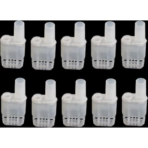 10Pcs Plastic King Bee Cage Beekeeping Tools For Imprison Prevent Fight White