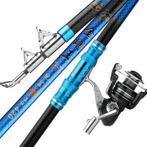Carbon Fiber 2.7M -4.5M Spinning Rod M Power Telescopic Wedkarstwo Olta Rock Fishing Cane Carp Feeder Rod Distance Throwing Pole