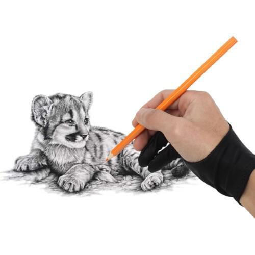 2 PCS Graphics Drawing Pen Tablet Tracing Pad Anti fouling New Excellent Professional Design Artist Drawing Two Finger Glove