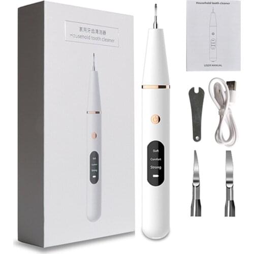 3 Modes Home Ultrasonic Calculus Remover Remover Dental Scaling Teeth Cleaner Stains Tartar Removal Tool Teeth Whitening