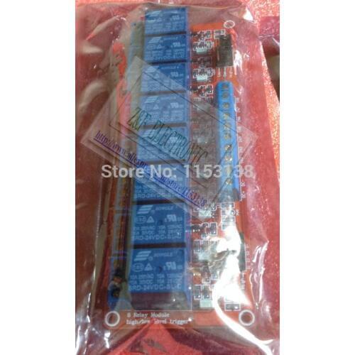 24volts 24V 8-channels Relay Module With optocoupler isolation Supports high and low level trigger 1PCS/LOT