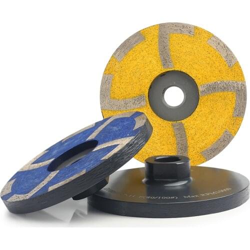 4" D100mm Diamond Resin Filled Grinding Wheel Diamond Cup Wheel with Thread M14 or 5/8"-11 for Grinding stone Concrete