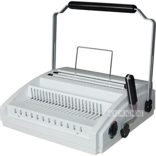 DC-2200 Manual Comb Binding Machine Multifunctional Office Tool Document Punching Machine A4 Paper Puncher Wire Binding Machine