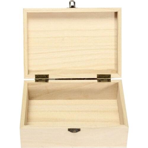 Vol Wood Gift Box New Jewelry Box Tool Box Desktop Natural Wood Clamshell Storage Box Home Decor Postcard Storage Box TW086