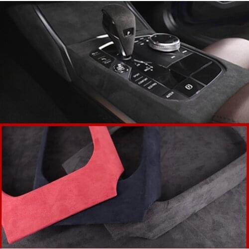 Short flannel 1pcs Car Accessories For BMW new 3 4 Series G20 G21 G22 G23 2019 2020 2021Transmission panel protection cover