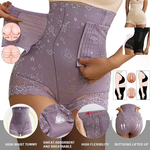 Womens Firm Tummy Control Butt Lifter Shapewear High Waist Trainer Hot Body Shaper Shorts Thigh Slim Girdle Panties With Hook